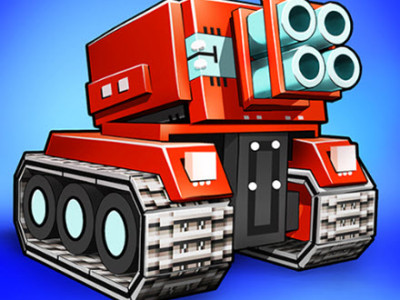 Blocky Cars: Car Battle background