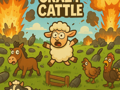 Crazy Cow 3D background